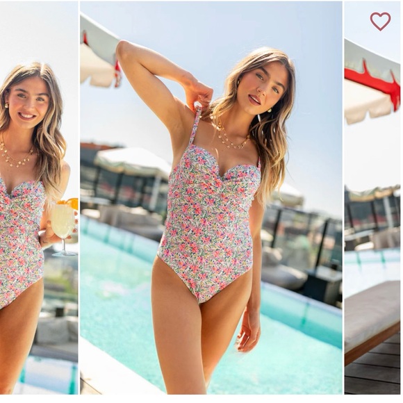 Pink Lily Other - Floral One Piece Swimsuit